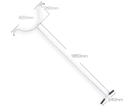 ミツル さすまた こない手 かもめ型  1個(ご注文単位1個)【直送品】