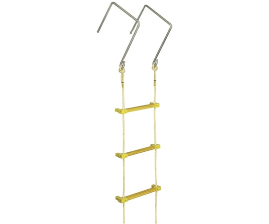 アズワン ヤツヤ式縄ばしご 10m 大カギ付き K12743 1個（ご注文単位1個）【直送品】