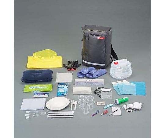 アズワン 防災避難リュックセット EA999ZC-1B 1セット(ご注文単位1セット)【直送品】