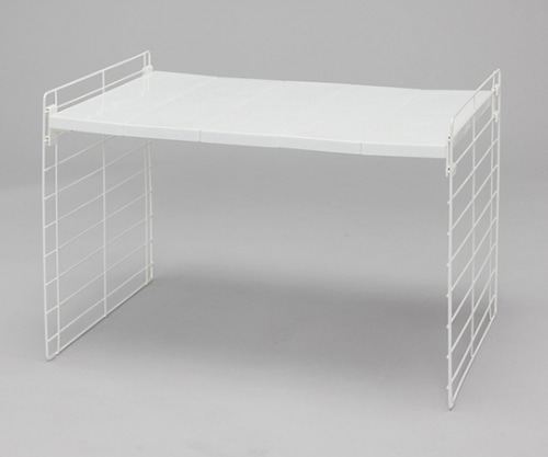 アイリスオーヤマ シンク下伸縮棚 1段 ホワイト USD-1V 1個（ご注文単位1個）【直送品】