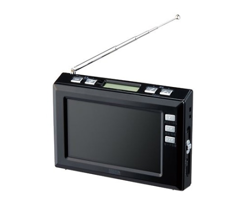 ヤザワコーポレーション 4.3インチディスプレイ ワンセグラジオ(ブラック) TV03BK 1個（ご注文単位1個）【直送品】