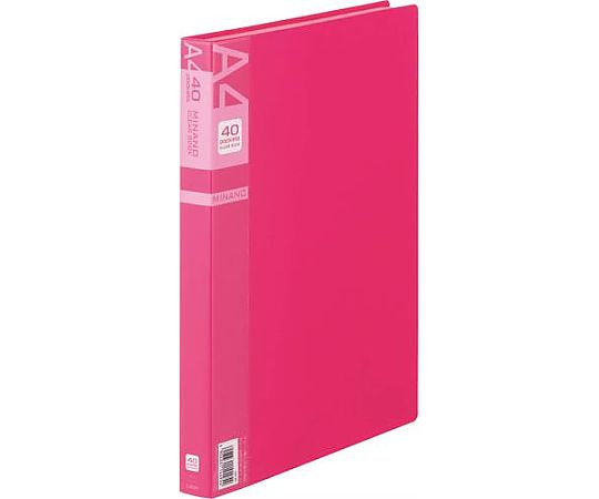 アズワン A4/S型 クリアーブック(20枚/赤) EA762CC-66 1冊(ご注文単位1冊)【直送品】