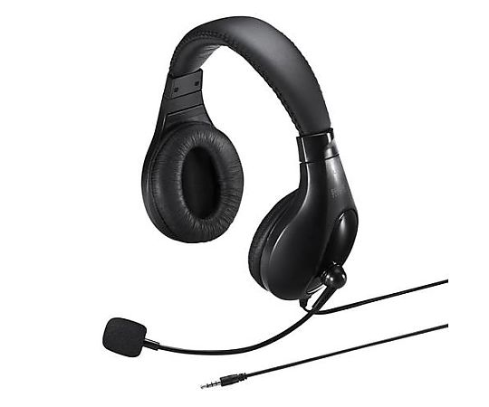 アズワン 1.8m/4極 ミニプラグヘッドセット EA763BC-27 1個(ご注文単位1個)【直送品】