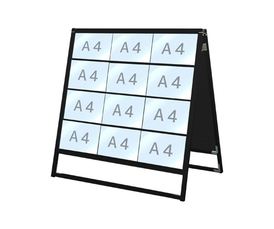 常磐精工 ブラックバリウスカードケーススタンド看板 A4横24両面 BVACCSK-A4Y24R 1台(ご注文単位1台)【直送品】