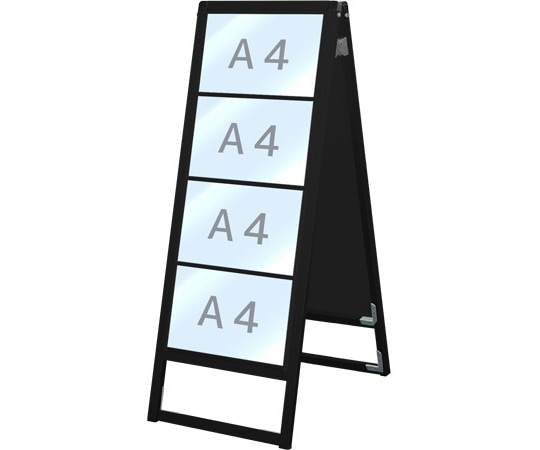 常磐精工 ブラックバリウスカードケーススタンド看板 A4横8両面 BVACCSK-A4Y8R 1台(ご注文単位1台)【直送品】