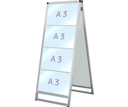 常磐精工 バリウスカードケーススタンド看板 A3横8両面 VACCSK-A3Y8R 1台(ご注文単位1台)【直送品】