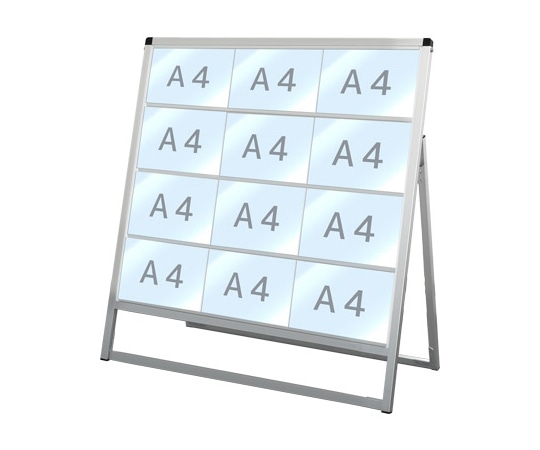 常磐精工 バリウスカードケーススタンド看板 A4横12片面 VACCSK-A4Y12K 1台(ご注文単位1台)【直送品】