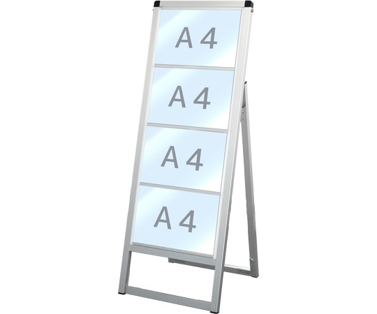 常磐精工 バリウスカードケーススタンド看板 A4横4片面 VACCSK-A4Y4K 1台(ご注文単位1台)【直送品】