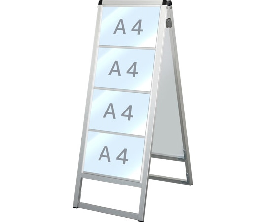 常磐精工 バリウスカードケーススタンド看板 A4横8両面 VACCSK-A4Y8R 1台(ご注文単位1台)【直送品】