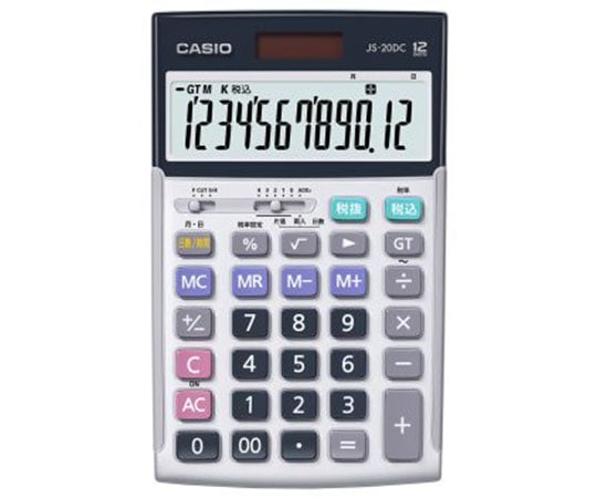 カシオ ジャスト型実務電卓 JS20DCN 1個(ご注文単位1個)【直送品】