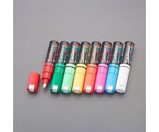 アズワン 8本組/太字 水性ブラックボードマーカー EA765MS-30 1個(ご注文単位1個)【直送品】
