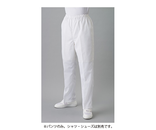 東洋リントフリー クリーンルーム用パンツ(女性用) 白 LL FD301B-01 LL 1本 (ご注文単位1本)【直送品】