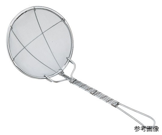 シンドー 18-8強力プレス丸カス揚 荒目 15cm  1個（ご注文単位1個）【直送品】