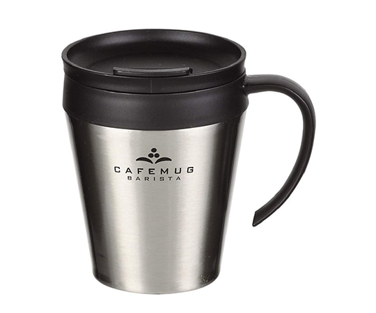 パール金属 カフェマグバリスタ 真空蓋付マグカップ330 ミラー HB-3984 1個（ご注文単位1個）【直送品】