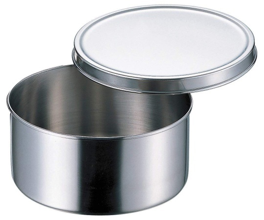 赤川器物製作所 18-8丸型調味料入(ツマミ無)9cm 031451009 1個（ご注文単位1個）【直送品】