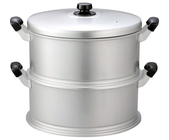 ホクア（北陸アルミニウム） セイロセット(蒸し段×2､蓋×1)33cm 014443002 1個（ご注文単位1個）【直送品】