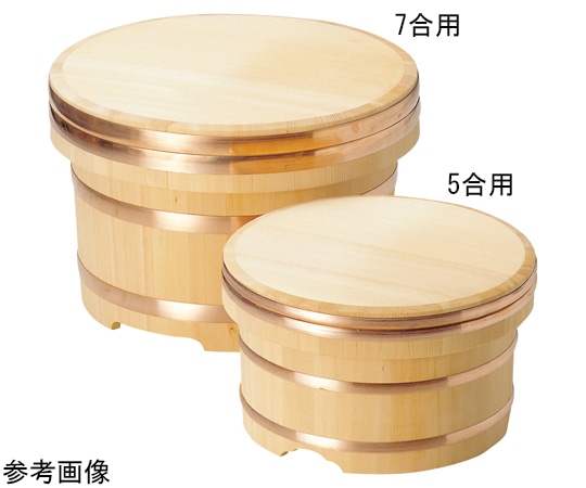 ヤマコー おひつ 椹・江戸びつ 約7合用(約φ24) 87353 1個(ご注文単位1個)【直送品】