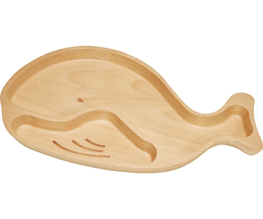 ヤマコー 木製キッズトレイ くじら 79404 1個（ご注文単位1個）【直送品】
