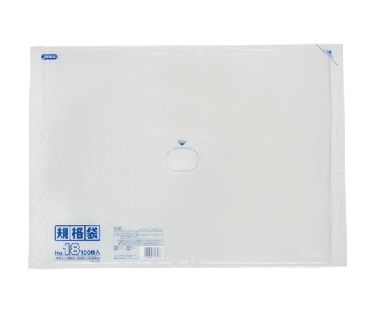 ジャパックス LD規格袋 0.03mm厚 No.18 LLDPE 透明 0.03mm 1ケース(100枚×15冊入) K-18 1ケース(ご注文単位1ケース)【直送品】