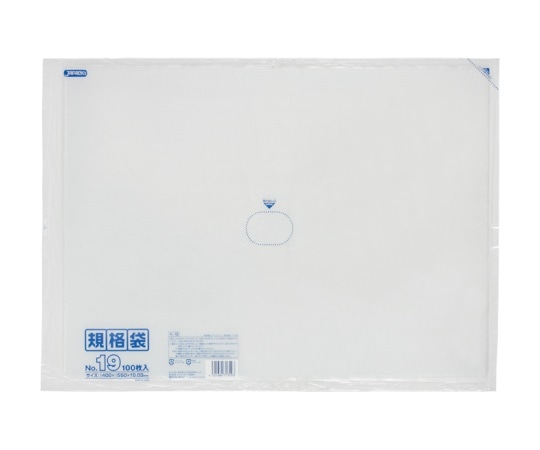 ジャパックス LD規格袋 0.03mm厚 No.19 LLDPE 透明 0.03mm 1ケース(100枚×15冊入) K-19 1ケース(ご注文単位1ケース)【直送品】