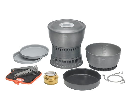 エスビット アルミクックセット(アルコールバーナー付) ESCS2350WN 1個（ご注文単位1個）【直送品】