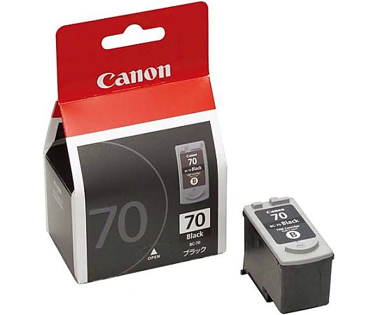 キヤノン 純正インク BC-70 ブラック BC-70 BK 1個(ご注文単位1個)【直送品】
