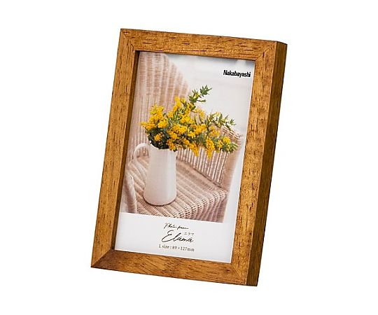 アズワン L判 フォトフレーム(ブラウン) EA761LP-131 1枚(ご注文単位1枚)【直送品】