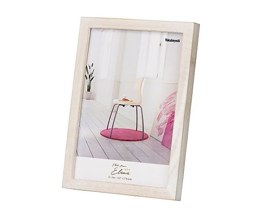 アズワン 2L判 フォトフレーム(ホワイト) EA761LP-142 1枚(ご注文単位1枚)【直送品】