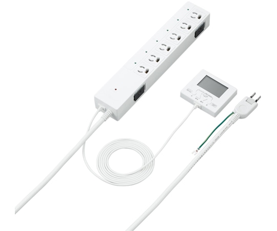 ヤザワコーポレーション 抜け止めタップ 個別タイマー付 6個口 2m 白 H4JKNPT602WH 1個(ご注文単位1個)【直送品】