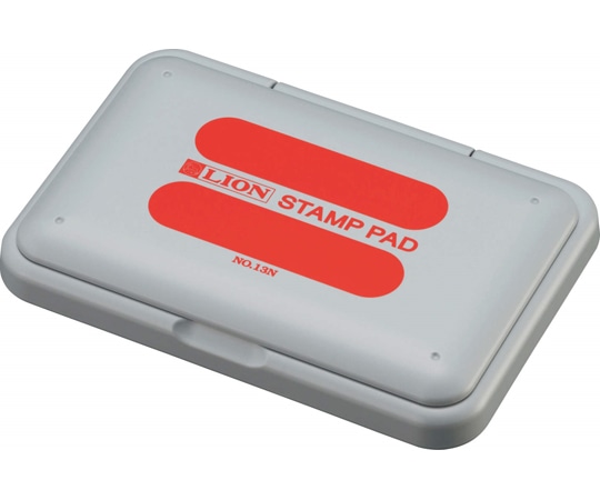ライオン事務器 スタンプ台 赤 No.13N 1個(ご注文単位1個)【直送品】