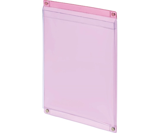 ライオン事務器 マグネットポケット 透明ピンク MP-C4 1個(ご注文単位1個)【直送品】