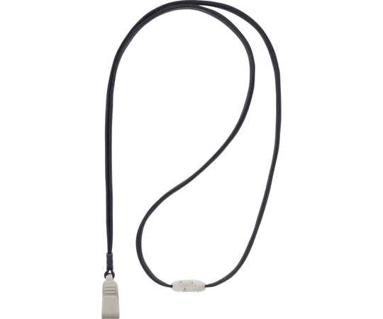 ライオン事務器 名札用ストラップ ブラック N-11AP 1個(ご注文単位1個)【直送品】