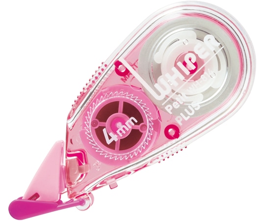 プラス ホワイパープチ 4mm幅 ピンク 3個入 WH-814-3P 1パック(ご注文単位1パック)【直送品】