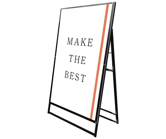 常磐精工 ブラックポスター用スタンド看板 A0片面 ブラック BPSSK-A0KB 1台(ご注文単位1台)【直送品】