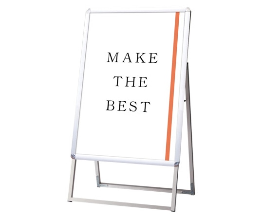 常磐精工 ポスターグリップスタンド看板 屋外用 A1片面 シルバー (防水パック付) BOPGSK-A1KS 1台(ご注文単位1台)【直送品】