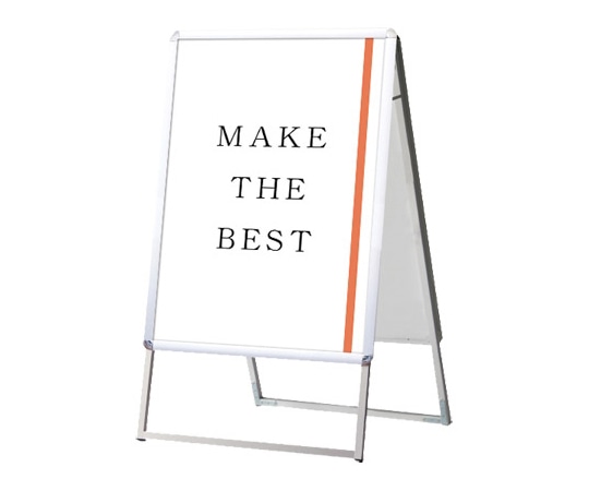 常磐精工 ポスターグリップスタンド看板 屋外用 A1両面 シルバー (防水パック付) BOPGSK-A1RS 1台(ご注文単位1台)【直送品】