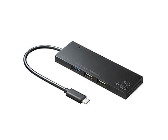 サンワサプライ [2+1ポート] コンボハブ(カードリーダー付/Type-C) EA764AD-72 1個(ご注文単位1個)【直送品】