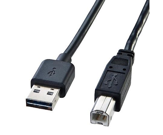 アズワン 5.0m 両面挿せるUSBケーブル(A-B/2.0対応) EA764AJ-105 1個(ご注文単位1個)【直送品】