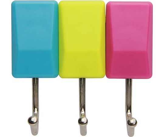 ソニック スリムマグネットフック 1kg 色込 3個入 MG-687 1パック(ご注文単位1パック)【直送品】