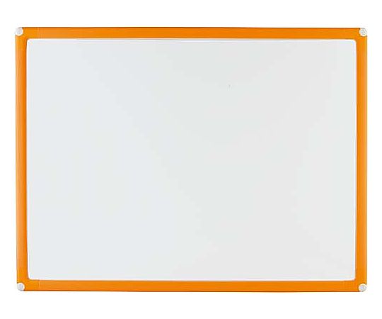 日学 樹脂枠ホワイトボード オレンジ枠450×600mm RC-14OR 1枚(ご注文単位1枚)【直送品】