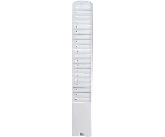 アマノ iCP@CKカード用 バッジラック20S 20枚 バッジラック20S 1本(ご注文単位1本)【直送品】