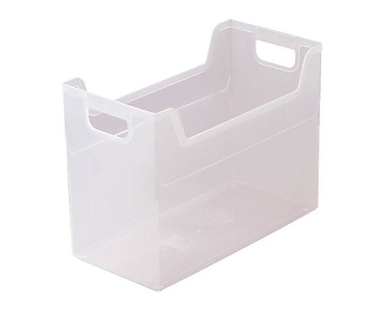アズワン 162x329x237mm ファイル収納ボックス(クリア) EA954TL-46 1個(ご注文単位1個)【直送品】