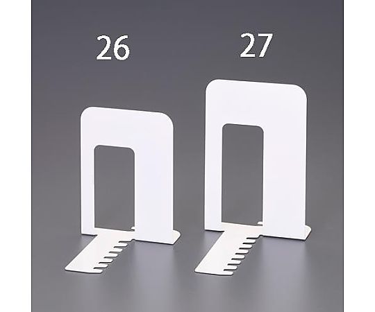 アズワン 140x181x192mm ブックエンド(ホワイト) EA954TE-26 1枚(ご注文単位1枚)【直送品】