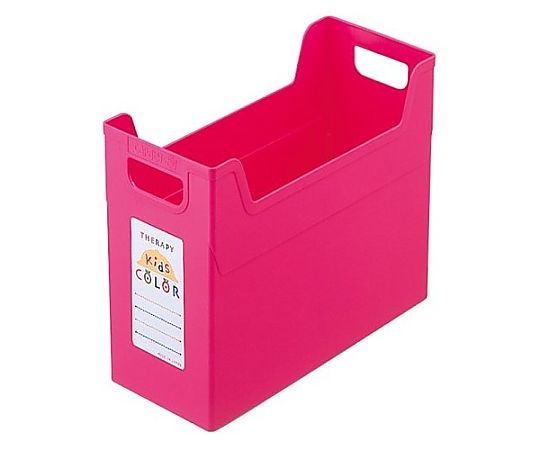 アズワン 140x329x237mm ファイル収納ボックス(ピンク) EA954TL-104 1個(ご注文単位1個)【直送品】