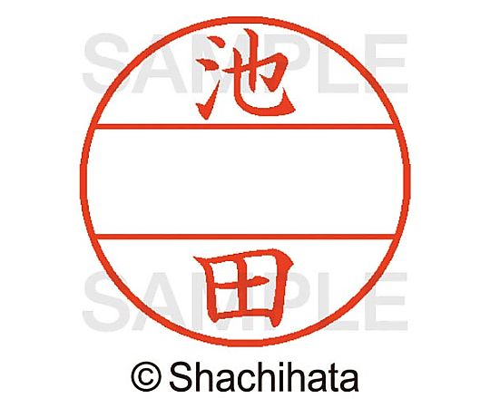 シヤチハタ データーネームEX15号 マスター部 既製 池田 XGL-15M 1個(ご注文単位1個)【直送品】