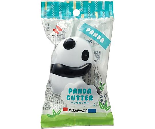ニチバン セロテープ パンダカッター ホワイト&ブラック CT-15PAWB 1個(ご注文単位1個)【直送品】