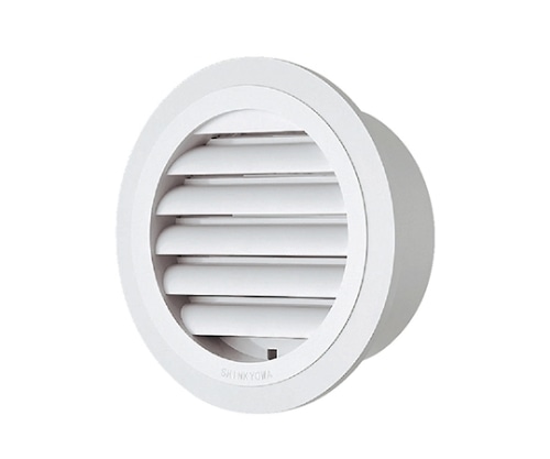 神栄ホームクリエイト 丸型ガラリ・レジスター シルバーホワイト SGM-150NC 1個(ご注文単位1個)【直送品】