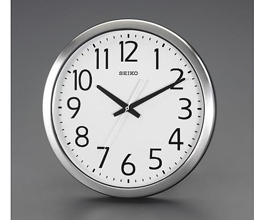 エスコ φ381mm [防湿・防塵]掛時計 EA798CC-92 1個(ご注文単位1個)【直送品】