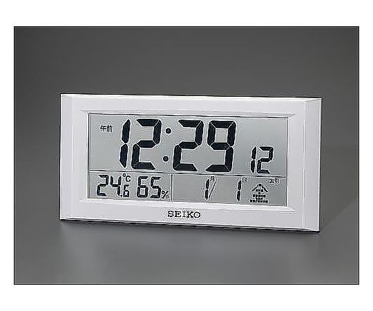 エスコ 247x508x 46mm [衛星電波]掛・置兼用時計 EA798CS-1 1個(ご注文単位1個)【直送品】