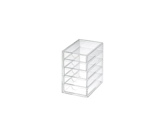 スマイル アクリル収納ケース 5段 741165 1個（ご注文単位1個）【直送品】